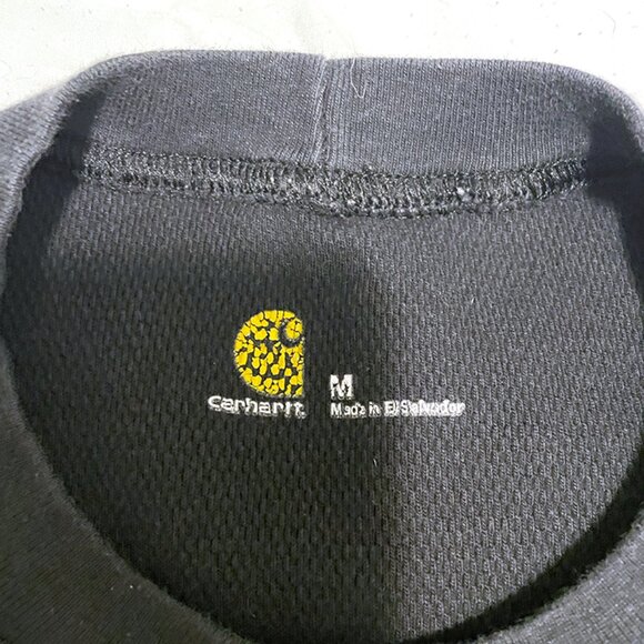 Carhartt Force Black Worn-in Long Sleeve Textured Shirt - Picture 3 of 3